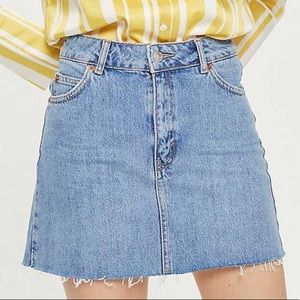 Topshop High-Rise Denim Shorts